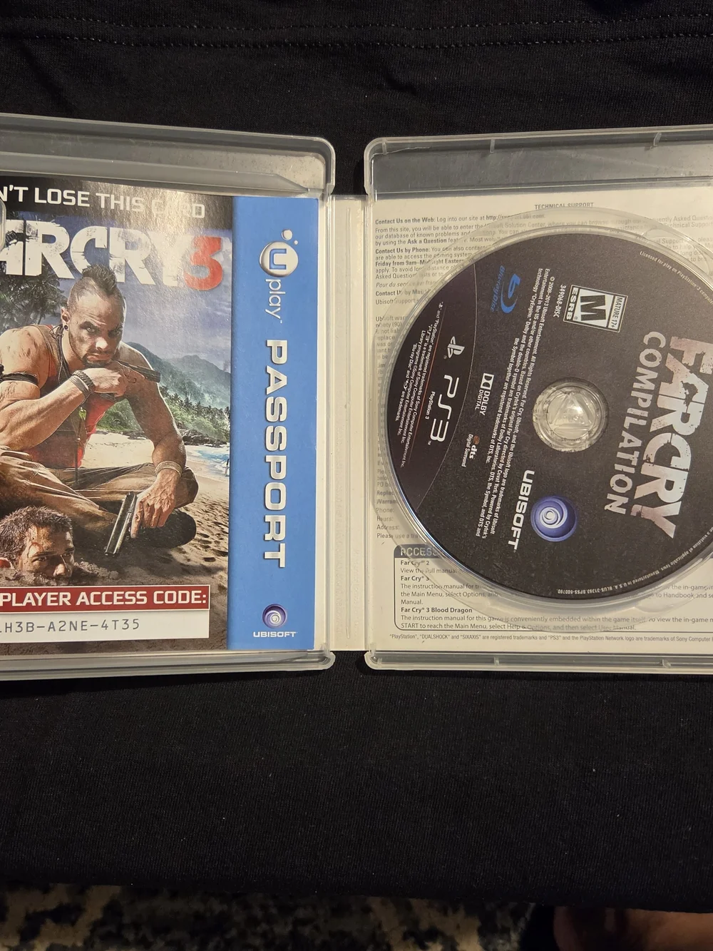 Far Cry Compilation (PS3) - Black and Red Artwork